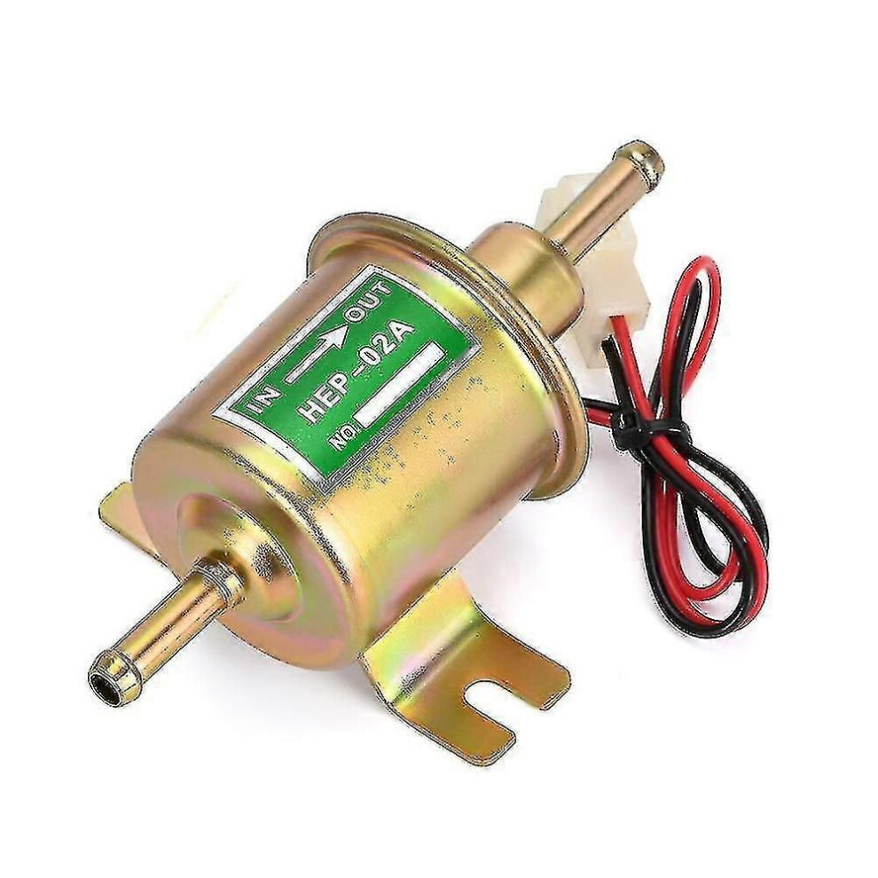 12V Electric Fuel Pump Low Pressure Bolt Fixing Wire Diesel Petrol Hep-02A 3892976669636