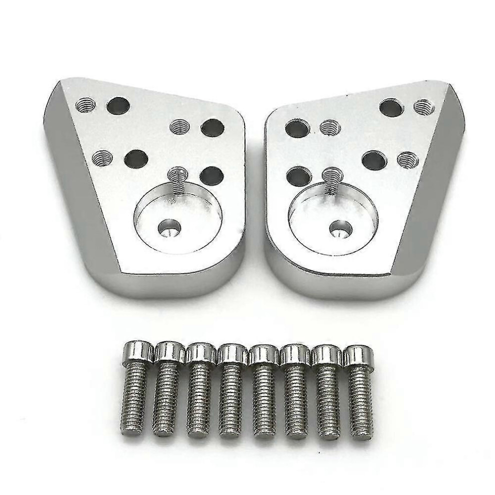 Handlebar Riser Motorcycle Accessories Riser Lifting Handlebar Clamp Compatible With - R1100rt R1150rt R1200rt Silver 3212981927987