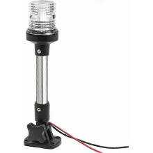 Luz de navegação náutica dobrável em LED, luz de âncora para barco, visão de 360 graus, branco puro 4500K, 12 V~24 V