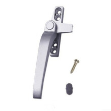 Silver Gray Zinc Alloy Casement Window Handle Left – Durable Rust Resistant Aluminum Window Locking Handle