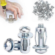 Expansion Screw Petal Nut, x 20 Petal Shape Metal Nut Jack Nuts Petal compatible with Hollow Wall Iron Plastic Thin Metal Thin C