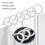 20X White 25Mm Inner Plastic Curtain Rings 3
