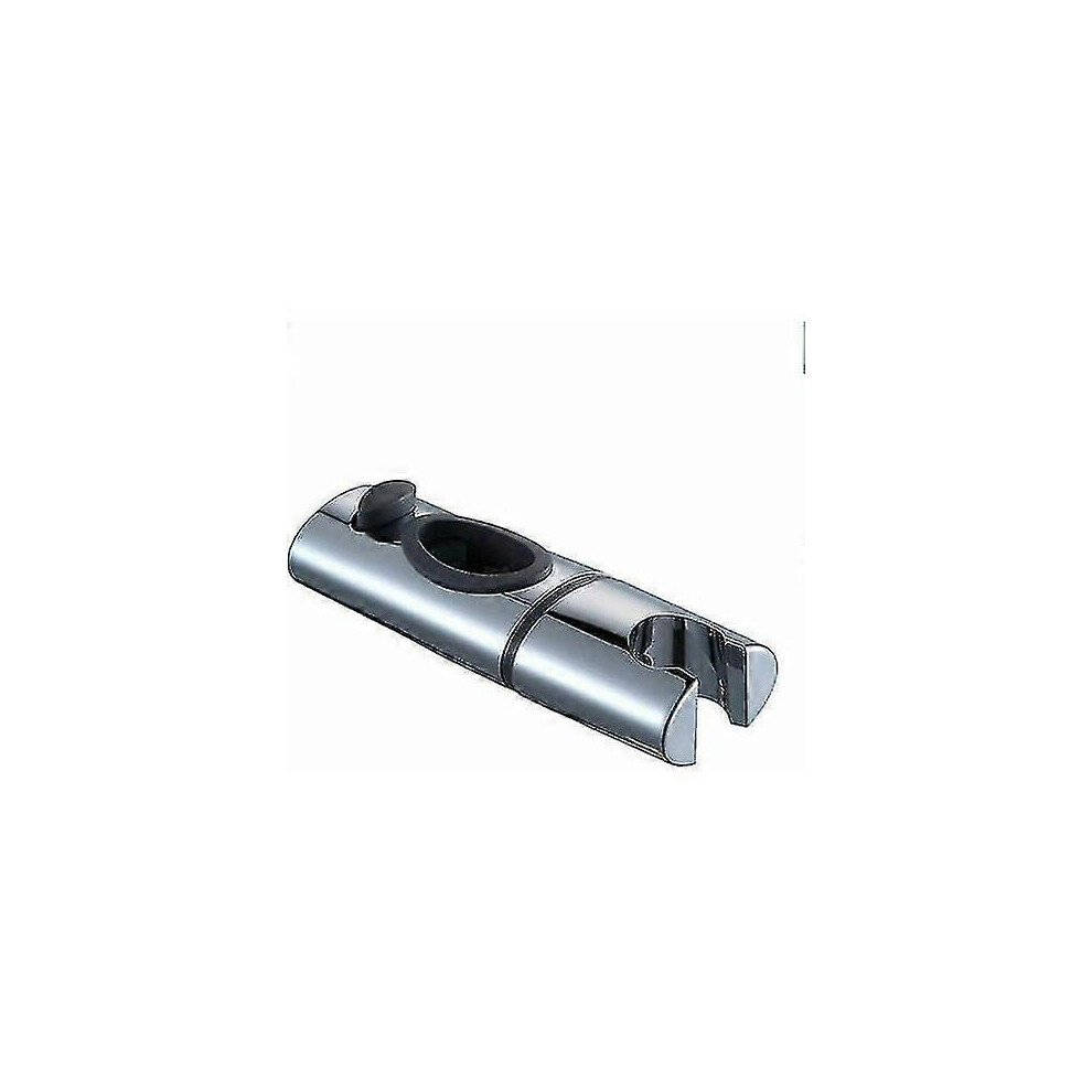Chrome Abs Shower Head Holder Shower Rod Clamp 360 Rotating Hand Shower Holder Compatible With Oval Bathrooms 3226744340111