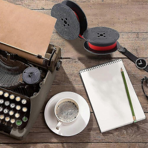 6pack Typewriter Ribbon Spool Typewriter Ribbon Red And Black Spool Replacement Pack compatible with Typewriter 2