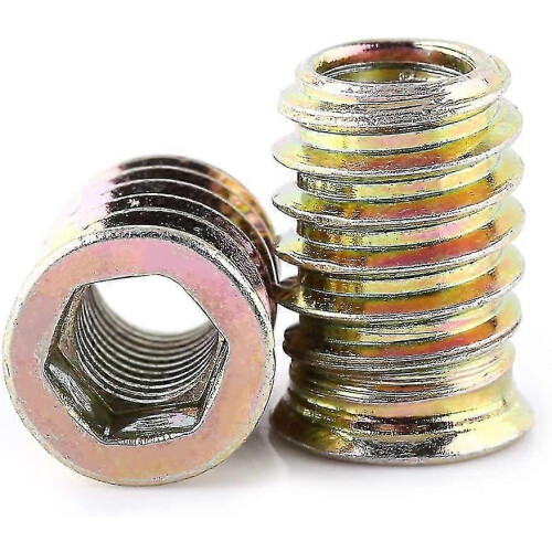 20 Piece Pack M8 Zinc Alloy Threaded Hex Nut, Zinc Alloy Insert Nuts Assortment