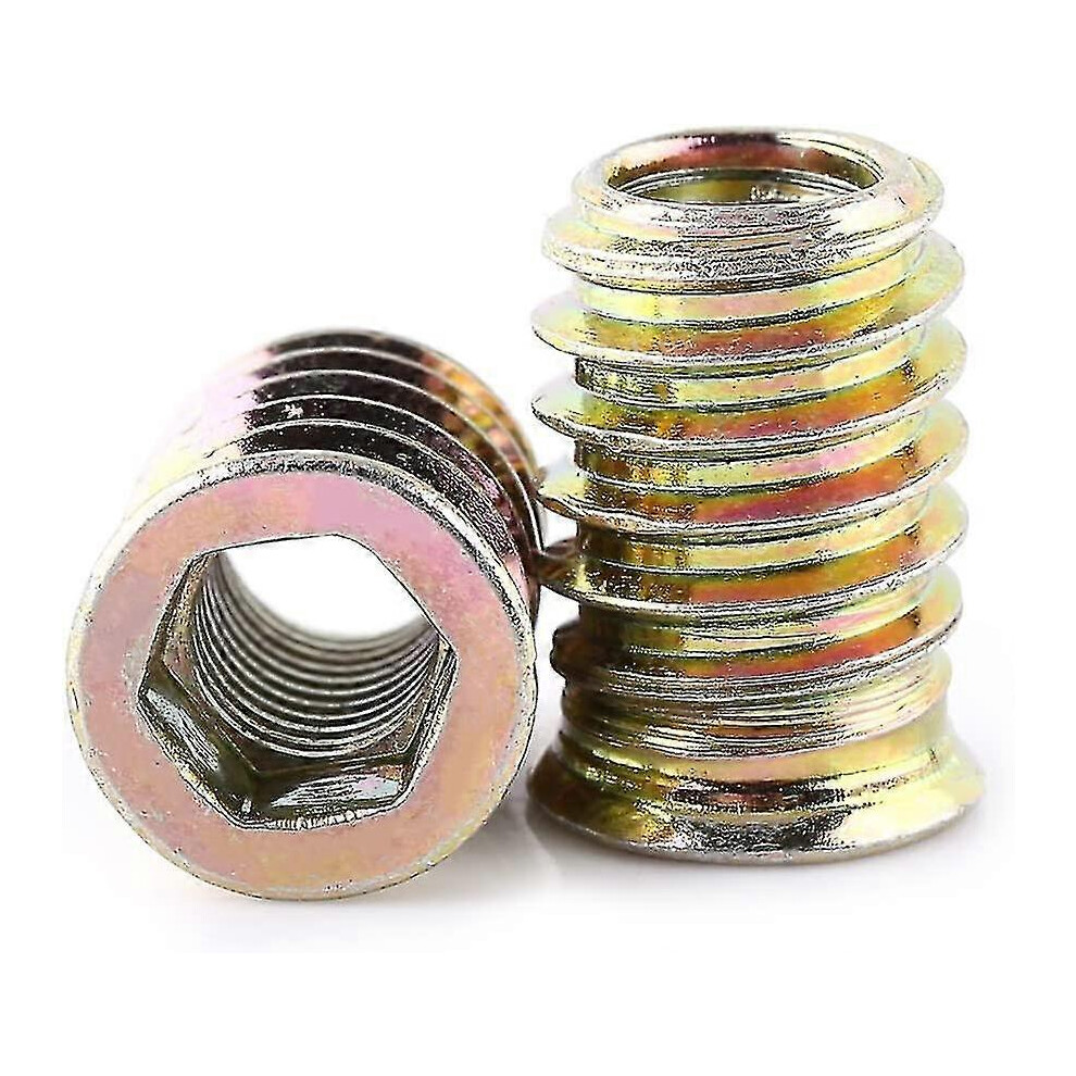 20 Piece Pack M8 Zinc Alloy Threaded Hex Nut, Zinc Alloy Insert Nuts Assortment 3598682340738