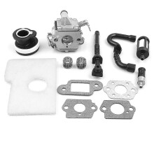 Kit de junta do carburador, coletor de admissão, rolamento e mangueira de combustível compatível com STIHL MS180 MS170 MS 180 018 017