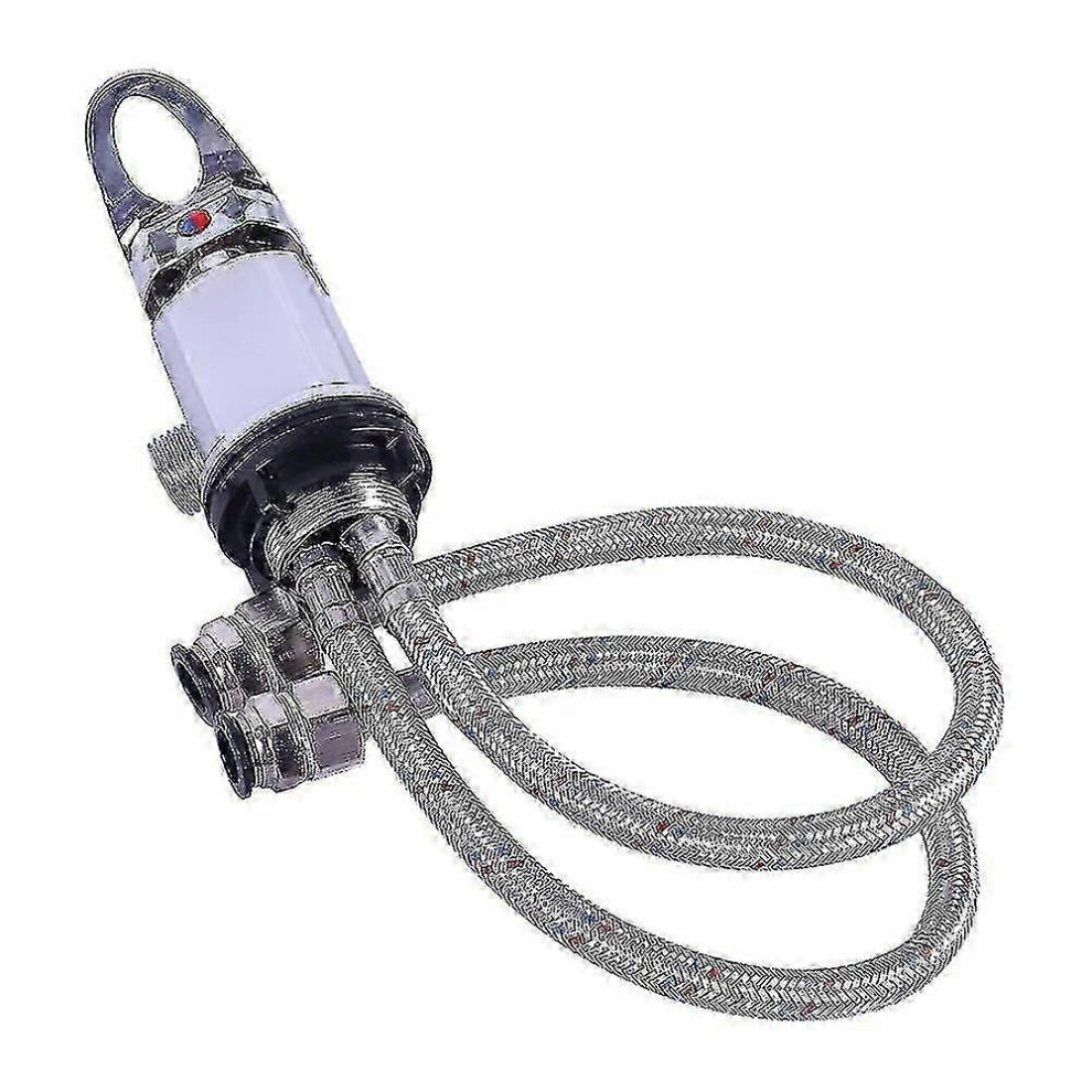 Compatible With Chrome Caravan Motorhome Campervan Shower Mixer Tap Outlet 1/2 With 1500Mm Push Fit Tails 3060035662830