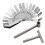 3 Pcs Engine Valve Screw Adjusting Spanner Tool Valve Clearance Adjustment Tools + Feeler Gauge 0.0 1