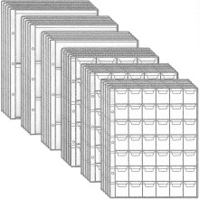 30 feuilles de classeur pour collectionneur de pièces de monnaie, pochettes plastiques transparentes, album de collection de timbres et de devises