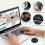Conference USB Microphone,Omnidirectional Condenser PC Microphone with Mute Button LED Indicator,Pl 3