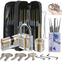 Locksmith Training Lock Set 30pcs Transparent Lock compatible with Lockpick Practice compatible with Beginner