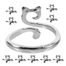 12 Stück Häkelringe, Häkelspannringe, Häkelringe kompatibel mit Fingerhäkelringen, Strickringen