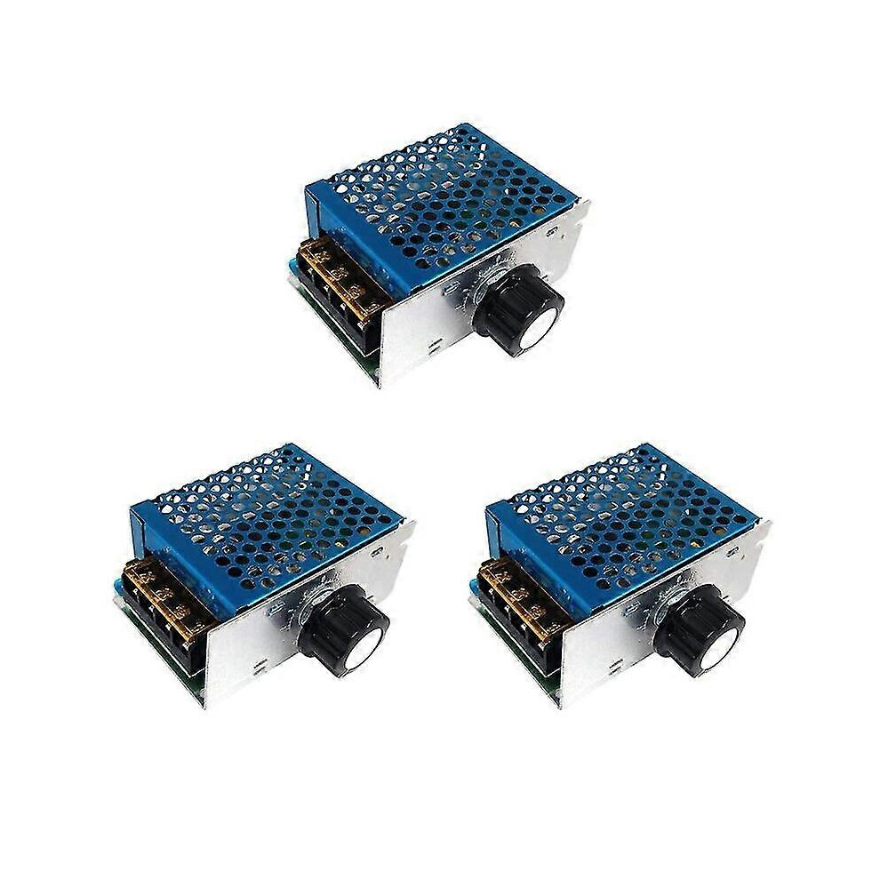 3X Motor Speed Controller 4000W Adjustable Voltage Regulator Scr High Power Temperature Governor Dimmer Controller~3701 3832743918758