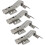 45 Degree Corner Hinge 35mm With Damper compatible with Multi-side Door Soft Close Hinges compatible with Angular Folding Cu 1