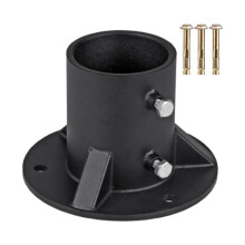 Heavy Duty Steel Post Mount Base Flange, 78mm Inner Diameter for Mailbox or Fence Post Installation
