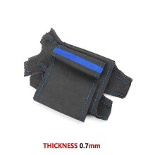 (B blue line-Blue) Car Interior Steering Wheel Cover For BMW E36 E39 1995-2000 E46 1998-2004 X3 E83 X5 E53 2000-2006 Hand Braid Suede Leather Trim