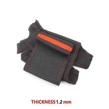 (red line-Red) Car Interior Steering Wheel Cover For BMW E36 E39 1995-2000 E46 1998-2004 X3 E83 X5 E53 2000-2006 Hand Braid Suede Leather Trim