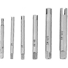 4 Flute Tap Extractor, Tapping Extractor Screw Extractor Steel Broken Head Taps Remover Stripped Screw Tap Extractor Set(6-piece set)