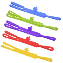 Segnalibri in silicone, confezione da 5, con design a punta di dito, flessibili