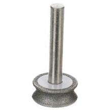 Diamantslijpschijf, slijpschijf compatibel met glas, vliegtuig, rechte rand, afschuining, 6 mm schacht (5 mm).