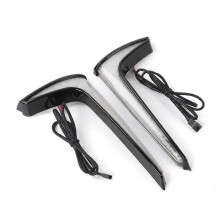 Luces de posición, intermitentes y freno para carenado delantero de motocicleta, compatibles con Indian Chieftain Pursuit en blanco y negro.
