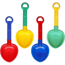 10er-Pack Sandschaufeln, mehrfarbige Sandschaufeln aus Kunststoff, Strandschaufeln für Jungen und Mädchen – 4er-Pack