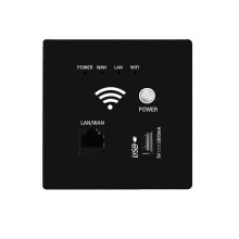 300 Mbps 2,4 GHz wifi-router, draadloze wifi-aansluiting, RJ45 AP-relais, slimme USB-aansluiting, paneel, ingebouwde wifi-router voor in de muur B
