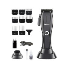 KM-2286 Elektrische tondeuse geschikt voor mannen, professionele draadloze kappers trimmer set, haarknipmachine