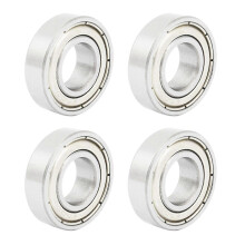4 cuscinetti a sfere a gola profonda sigillati con schermatura metallica 6900Z, 10 x 22 x 6 mm