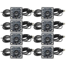 8 Stück 100-Grad-Kameramodul 1MP OV9732 1280x720 USB, treiberfrei, manueller Fokus, mit 3 Meter Kabel, kompatibel mit WinXP/7/8/10