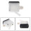 Universal Motorcycle Brake Reservoir Front Fluid Bottle Master Cylinder Square 2