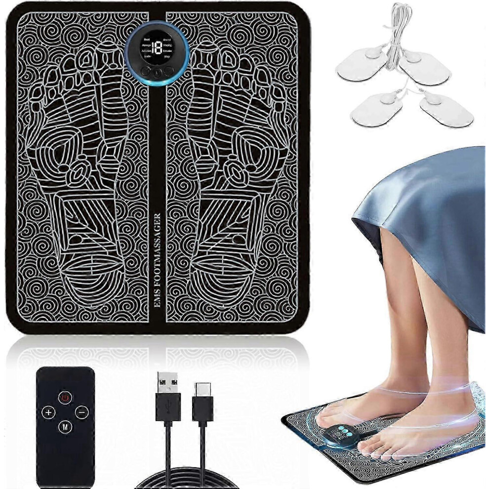 EMS Foot Massager Nooro Neuropathy Feet compatible with Circulation and Pain Relief