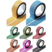 8rolls Gold Glitter Tape,15mm By 5m,compatible with Scrapbook,crafting