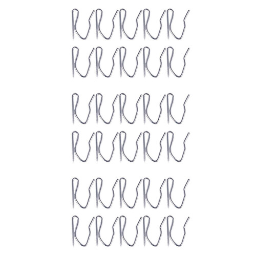 30Pcs Curtain Drapery Pin Hooks - Silvery