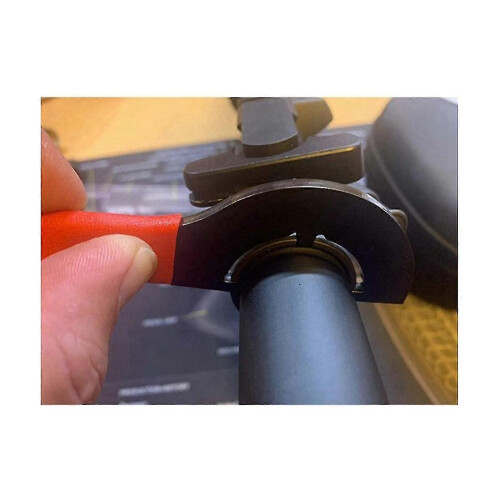 Castle Nut Wrench 1 1/4 With Non- Rubber Handle, Adjustable Spanner Wrench Tool Buffer Tube Locknut 2