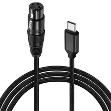 XLR to USB C USB C to XLR compatible with Phone to Microphone XLR to USB Cable compatible with Tablet, Laptop and Other Type C Device(6FT)