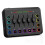 Mixer para jogos e streaming RGB para PC com interface de microfone XLR, controle de volume e alimentação fantasma de 48V. 1