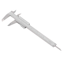 Calibrador Vernier de 0,150 mm (0,6 pulgadas) de rango, resolución de 0,05 mm (1/128 pulgadas), fabricado en acero inoxidable.