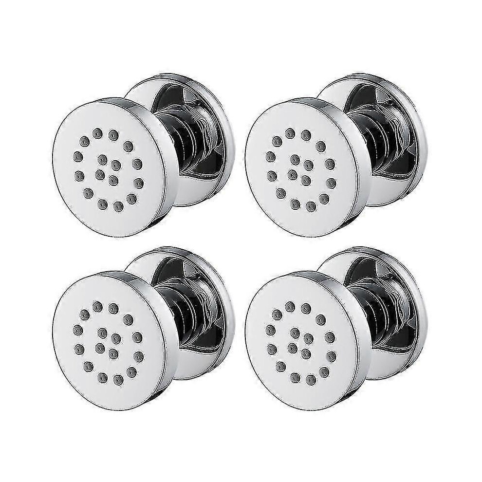 Shower Body Jet Massage Spa Rain Shower Head, Chrome, 4Pcs 3804945920204