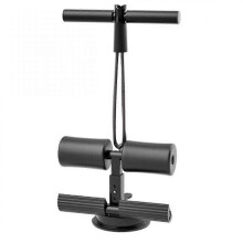 Equipo de fitness ajustable, asistente para abdominales, entrenador de músculos abdominales y de musculación, color negro.