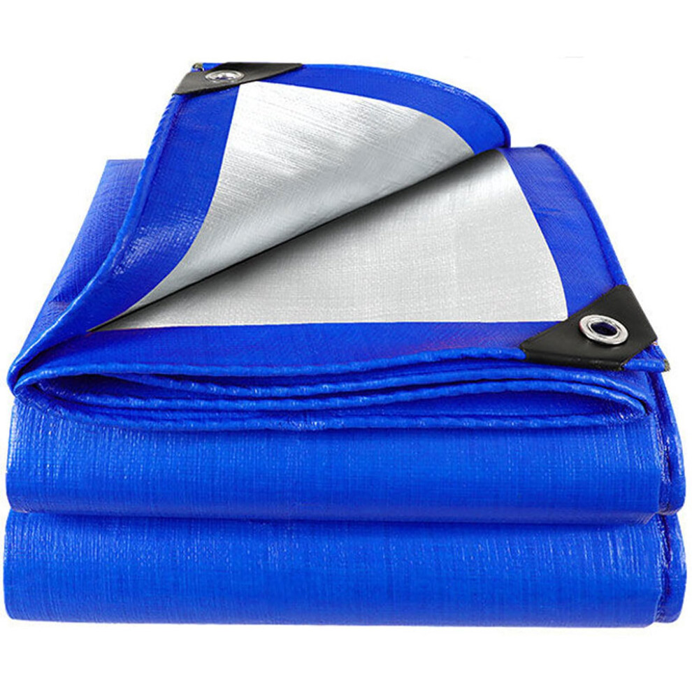 Heavy Duty Waterproof Tarp 22.97X32.81 Ft Pe Plastic Tarpaulin With Metal Grommets For Outdoor Camping Rain Shelter Cover 9073542145455