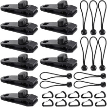 Tent Tarpaulin Clip, 20 Pieces Awning Clamp, Tarpaulin Clips, Tent Clip, Crocodile Mouth Clip, Tent Clamp Set, Tarpaulin Clips, Large Tarpaulin Clips