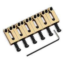 Brass Saddle 6pcs/lot Pure Brass Flat Top Guitar Bridge Saddles compatible with Fender Or ,10.8mm