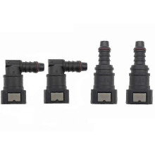 4x 9.89 Id8 Curved Fuel Line Quick Connector,filter Fitting Fuel Quick Connector 90 Fuel Quick C