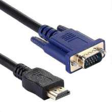 1.8m Hdmi Male To Vga Male 15pin Video Cable(black)