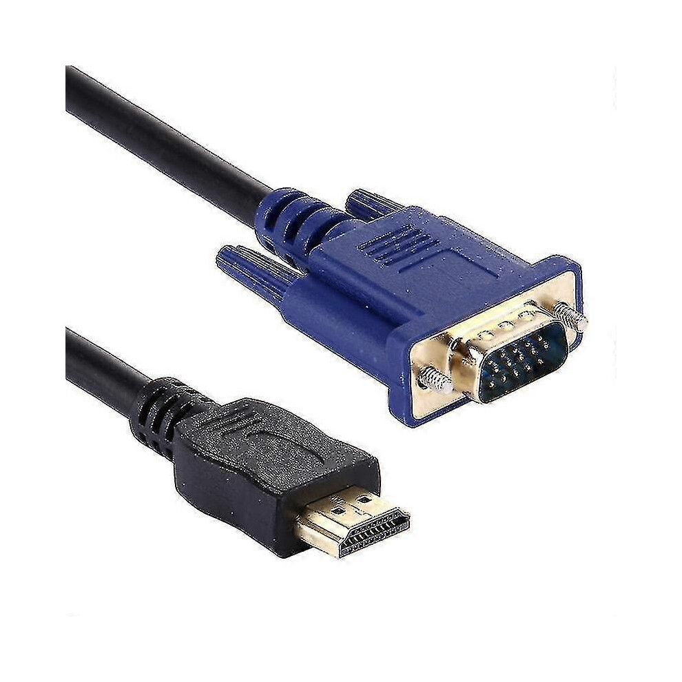 1.8M Hdmi Male To Vga Male 15Pin Video Cable(Black) Black 3016296385988