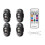 4PCS Wireless LED Strobe Lights with Remote Control, 8 Colors USB Charing Waterproof Emergency Warning Lights 1