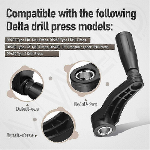 Drill Press Table Elevation Crank Handle P 1344258 Compatible with Drill Press Table,14.5mm (9/16inc 1