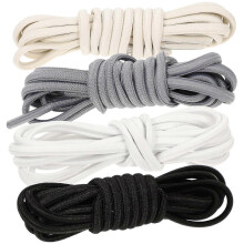 4 pares de cordones para zapatillas deportivas sin nudos, compatibles con adultos.